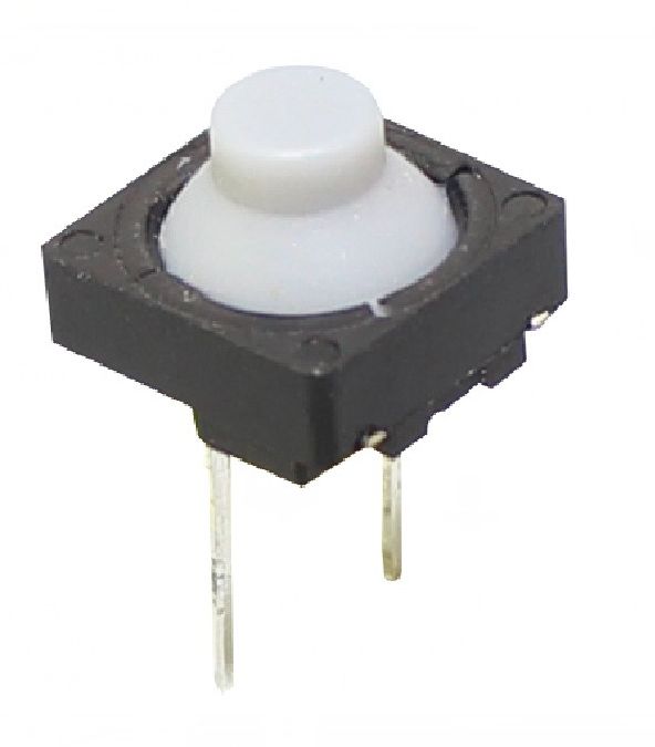 Micro Drukknop Schakelaar Siliconen 8x8x5mm hoog 2-pin